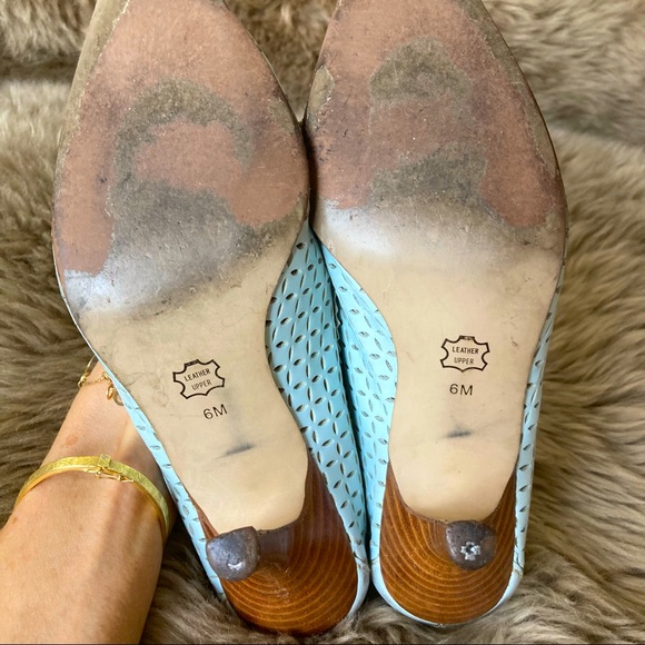 4/$15💥Sam & Libby cut out pale blue pumps - Picture 5 of 7